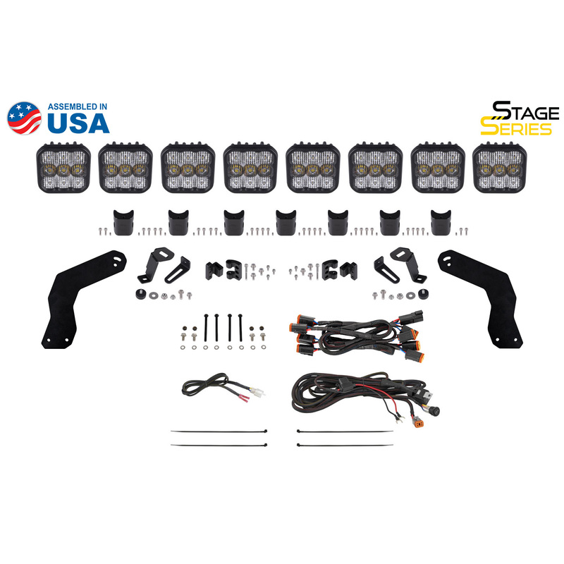  Diode Dynamics - Can-Am Maverick X3 SS5 Pro CrossLink Roof White Combo Lightbar Kit